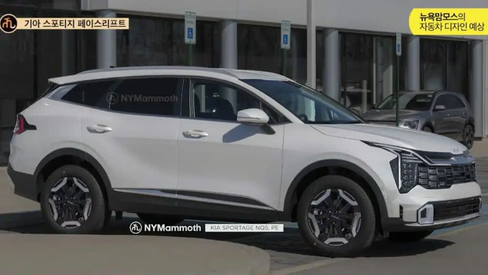 2025 Kia Sportage facelift rendered Midlife update of medium SUV