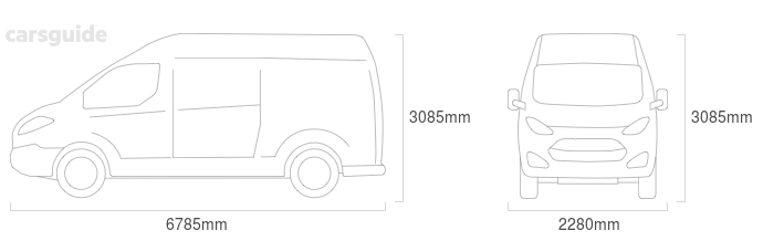Dimensions for the IVECO STRALIS AD 500 (6x4) 2017 Dimensions  include 3085mm height, 2280mm width, 6785mm length.