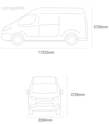 Dimensions for the IVECO STRALIS ATI 360 (4x2) 2013 Dimensions  include 3726mm height, 2280mm width, 11533mm length.