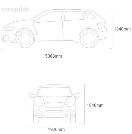 Dimensions for the Mercedes-Benz GL350 2011 Dimensions  include 1840mm height, 1920mm width, 5088mm length.