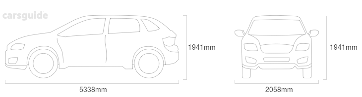 GMC Yukon 2025 Dimensions Dimensions for the GMC Yukon 2025 Dimensions include 1941mm height, 2058mm width, 5338mm length.