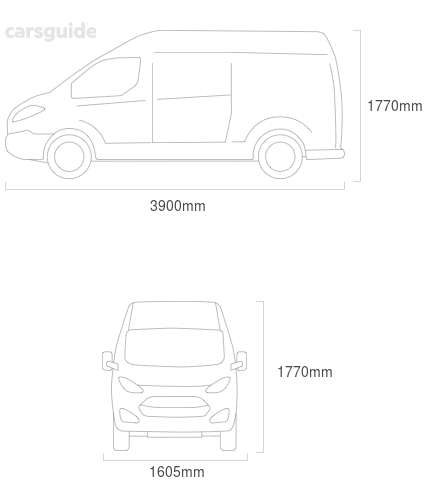 Dimensions for the Nissan Vanette 1982 Dimensions  include 1770mm height, 1605mm width, 3900mm length.