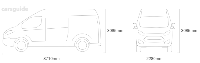 Dimensions for the IVECO STRALIS AD 450 (8x4) 2016 Dimensions  include 3085mm height, 2280mm width, 8710mm length.