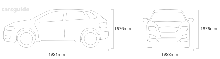 Dimensions for the Porsche Cayenne 2021 Dimensions  include 1676mm height, 1983mm width, 4931mm length.