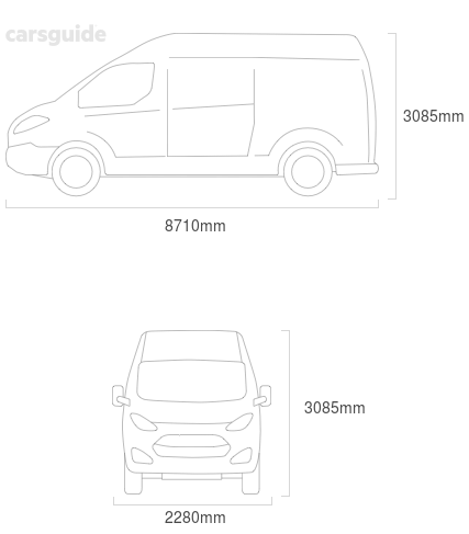 Dimensions for the IVECO STRALIS AD 500 (8x4) 2013 Dimensions  include 3085mm height, 2280mm width, 8710mm length.