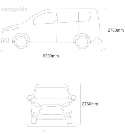 Kia Combi Dimensions 2002 - Length, Width, Height, Turning Circle ...