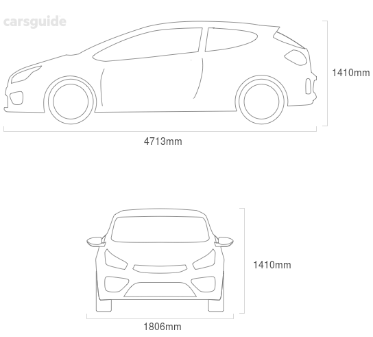 Dimensions for the Renault 25 1990 Dimensions  include 1410mm height, 1806mm width, 4713mm length.