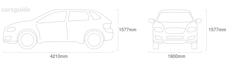 Dimensions for the Nissan Juke 2023 Dimensions  include 1577mm height, 1800mm width, 4210mm length.