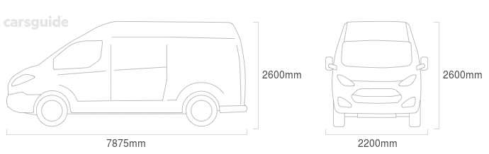 Dimensions for the Isuzu FSR 2017 Dimensions  include 2600mm height, 2200mm width, 7875mm length.