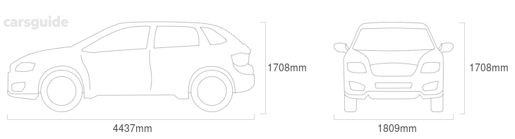 Dimensions for the Land Rover Freelander 2007 Dimensions  include 1708mm height, 1809mm width, 4437mm length.