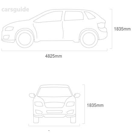 Dimensions for the Mitsubishi Pajero Sport 2022 Dimensions  include 1835mm height, &mdash; width, 4825mm length.