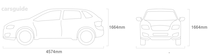 MG HS 2020 Dimensions Dimensions for the MG HS 2020 Dimensions include 1664mm height, — width, 4574mm length.